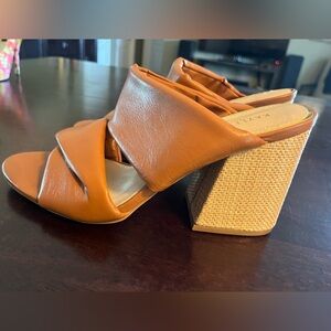 Women’s size 9 Camel block heel sandal.